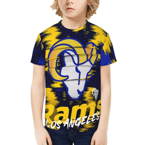 Αθλητικό T-shirt LA Rams Youth με κοντομάνικο μπλουζάκι και λογότυπο
