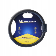MICHELIN ohjauspyörän suojus Musta/Musta M 36,8-39,4cm autoon