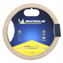 MICHELIN Ohjauspyörän suojus Beige M 36,8-39,4 cm autoon