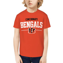 Koszulka dziecięca z krótkim rękawem z logo drużyny futbolowej Bengals