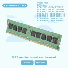 FöR SK Hynix 8GB DDR4 Server RAM-Minne 2133Mhz PC4-17000 288PIN 1Rx4 RECC Minne RAM 1,2V ECC REG RAM