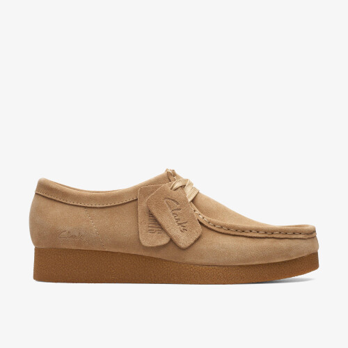 Clarks (Standard, 7.5 (Adults')) WallabeeEVOSh Dark Sand Suede
