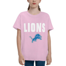 DET Lions kortärmad t-shirt för ungdomar med sportlogotyp