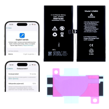 Batteri til Apple iPhone 12 Mini 2227mAh uden kommunikation Sprukket BMS + lim