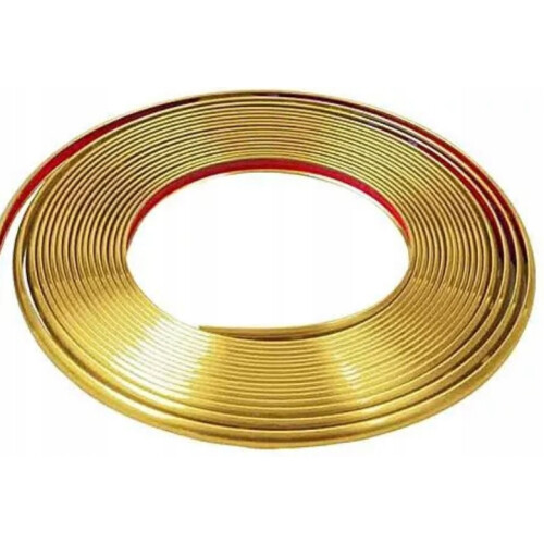Elastiske krombånd guld 12 mm