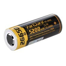 Akkumulator batteri celle VariCore VC-2652 PCB 26650 Li-ion 3.7V 5200mAh