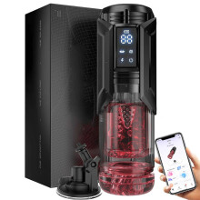 App Controlled Automatic Male with Suction Cup Mount - Intelligent LED Display & Hands-Free Stroker
