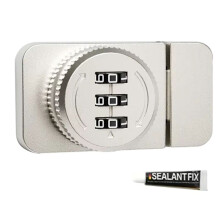 Keyless Combination Lock No Punching Password Display Case Lock Buckle Locker Hardware Glass Cabinet Door Lock