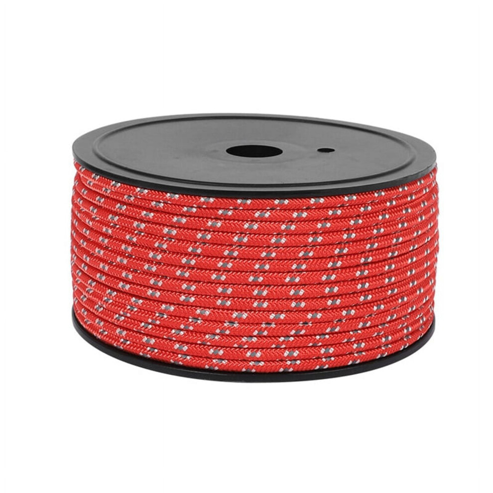 Outdoor Tent Ropes Reflective Windproof Red 10M 9370362029706