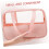 Transparante make-uptasjesset van PVC, 3-delig 3