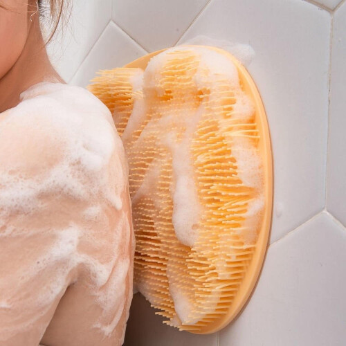 Rutschfeste Silikon-Badematte mit Massagebürsten (2 Stück) 1
