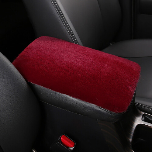 Capa de apoio de braço de carro felpuda, almofada de console macia, ajuste universal. 1