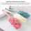 Bath Body Brush Set Soft Nylon Mesh Long Handle 4 Pack 4