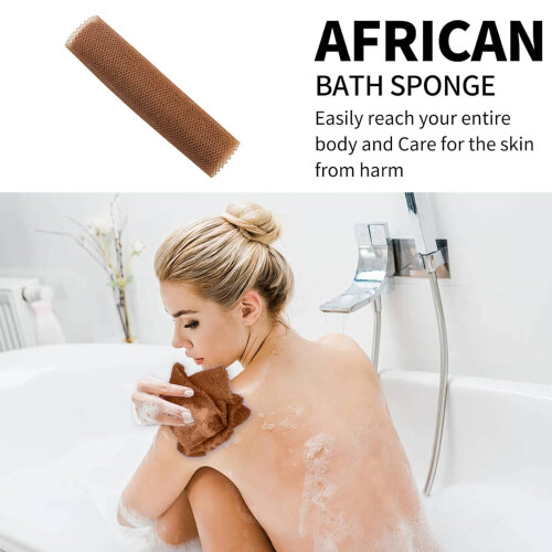 Burete exfoliant pentru baie African Net, extra mare 1
