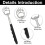 Back Scratcher Stainless Steel Telescopic 3 pcs 6