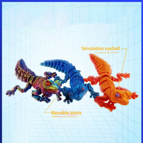3D-printet øgle-actionfigur med vilde dyr 2