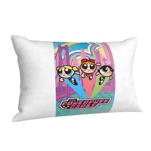 Μαξιλαροθήκη Powerpuff Girls με εξαιρετικά απαλό χνουδωτό φερμουάρ 20x30 1