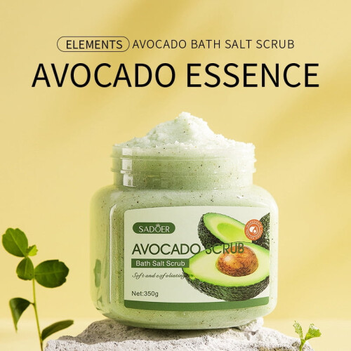 Fruit Bath Salt with Avocado Blueberry Mango Almond Scrub 1