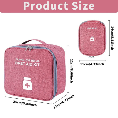 Medication Storage Bag Waterproof Portable 2 Pcs 1