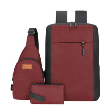 MERILER Travel Laptop Backpack Set with Crossbody Bag and Coin Purse - Spacious, Waterproof, and Multipurpose for Business and College
