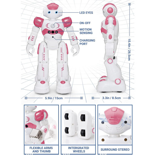 Robô de brinquedo programável para crianças de 3 a 8 anos. 1