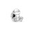 925 silver white copper plated daisy rabbit bee beads 4