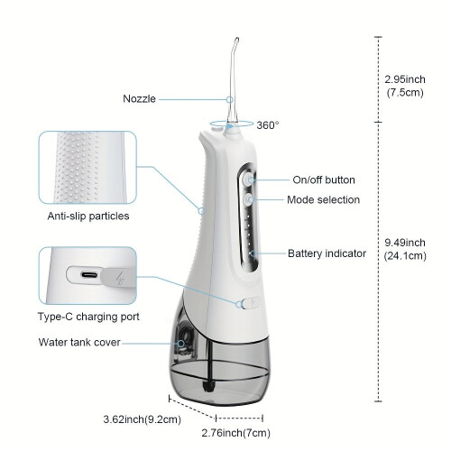 Langaton hammaslanka, 4 tilaa, 140 PSI USB 2