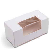 Papírdoboz macaronokhoz 10x4,5x4,5 cm 100 db.