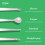Escova de dentes com fio dental ETHME4 em 1 com 3 modos e 4 8