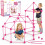 Kit per costruire un forte per bambini, giocattolo STEM, 140 pezzi 1