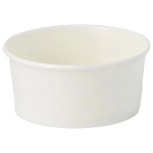 Papír fagylaltpohár, fehér, 180 ml, átmérő 92 mm, 50 db.