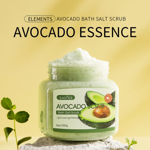 Fruit Bath Salt with Avocado Blueberry Mango Almond Scrub 1