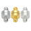 Chiusure magnetiche per gioielli, 12x6 mm, set da 20 pezzi 6
