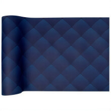 PRÉMIUM papír asztali futó tekercsben, sötétkék, "Rhombus" 40 cm x 24 m 1 db.