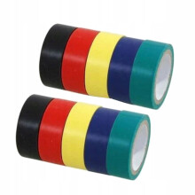 Isoleringsbånd til PVC-kabler 19 mm x 8 m 10 stk