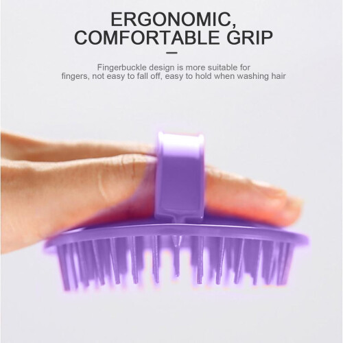 Escova de shampoo para limpeza do couro cabeludo, anticaspa (1 unidade) 2