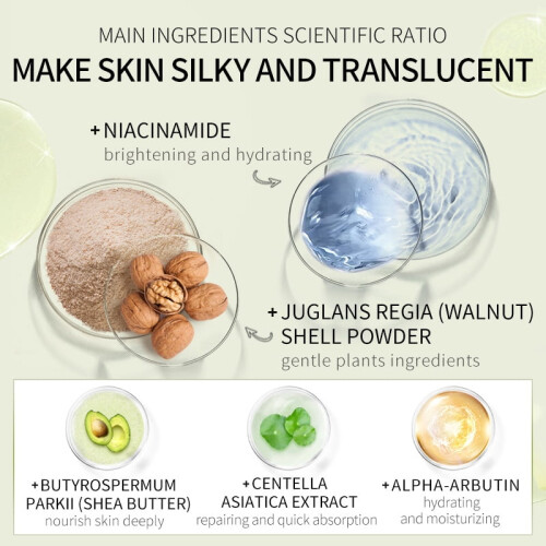 Scrub με βούτυρο καριτέ για πρόσωπο και σώμα 100g 1