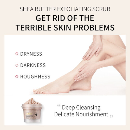 Scrub με βούτυρο καριτέ για πρόσωπο και σώμα 100g 2