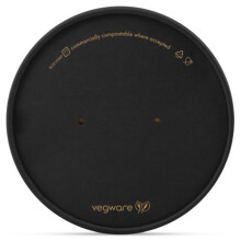 Papírfedő zöldséges tálhoz, fekete, átmérő 150 mm, 50 db.