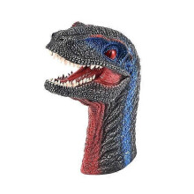 Dinosaur Hand Puppet Rubber Dino Raptor Head Toy Party Halloween Decor Gifts|Puppets