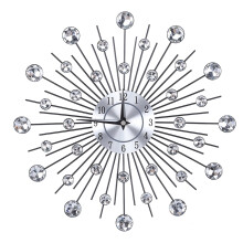 Silver Analog Round Wall Clock