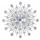 Silver Analog Round Wall Clock 1