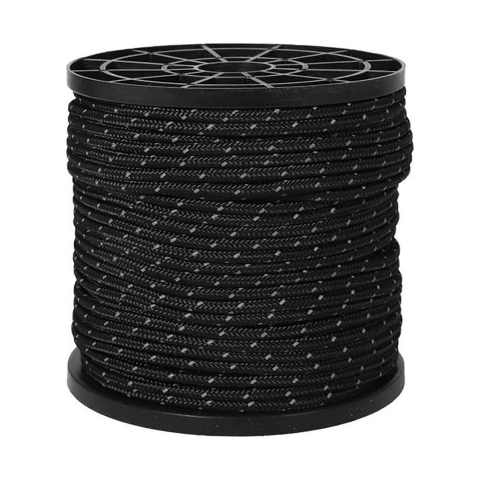 Outdoor Tent Rope Reflective Windproof Fixed Rope Black 50M 9370362033116