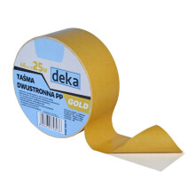 DOBBELTKÆMPENDE TAPE PP GULD 48MM*25M - D-300-0042
