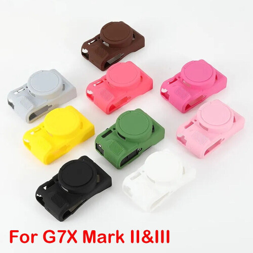 Capa protetora de silicone macio para câmera Canon G7X Mark II e 1