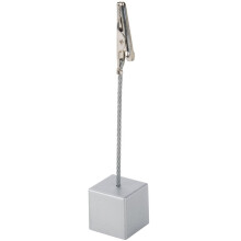 American Metalcraft ALMS5 Fyrkantig Aluminium Alligator Clip Kortställare, Silver, 1 Styck (Pack om 1)