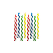 Primärfarben Geburtstag Spiral Kerzen - 2,5", 24 Stück - Feiern von Torten
