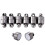 Chiusure magnetiche per gioielli, 12x6 mm, set da 20 pezzi 2