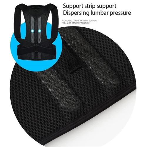 Correcteur de posture unisexe noir, taille L 2