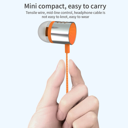 In-ear headphones with mic, 3.5mm wired, for iOS and Android 1